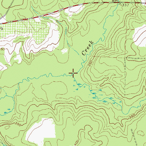 Topographic Map of Little Creek, GA