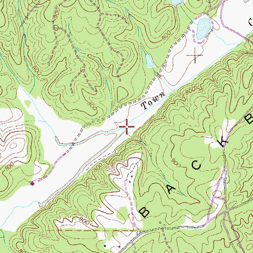 Topographic Map of Little Creek, GA