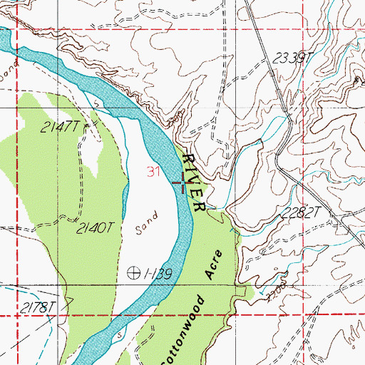 Topographic Map of Meddler Wash, AZ