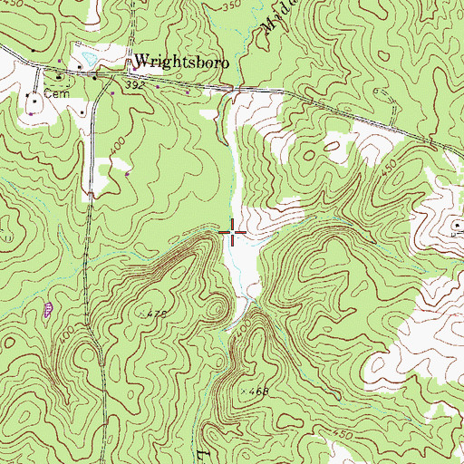 Topographic Map of Little Creek, GA