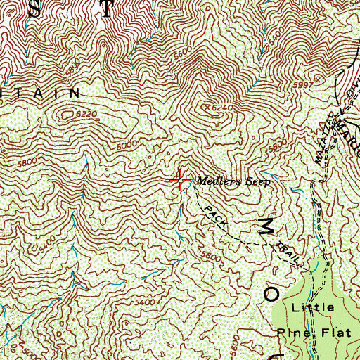 Topographic Map of Medlers Seep, AZ