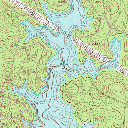 Topographic Map of Little Island Creek, GA
