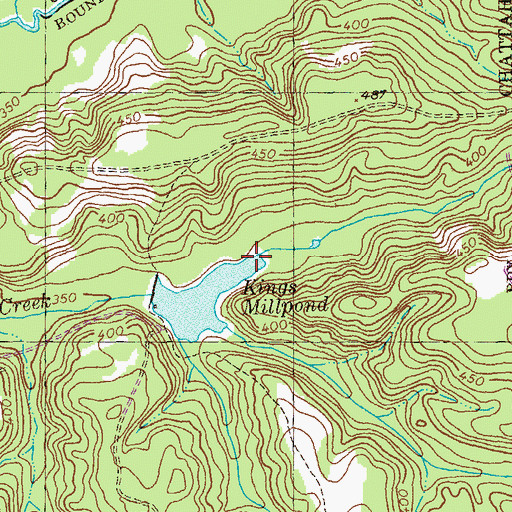 Topographic Map of Little Juniper Creek, GA