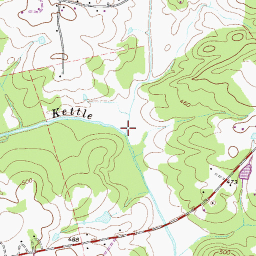 Topographic Map of Little Kettle Creek, GA