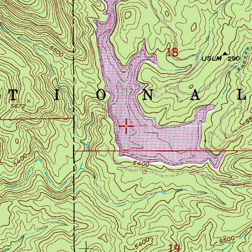 Topographic Map of Merritt Canyon, AZ