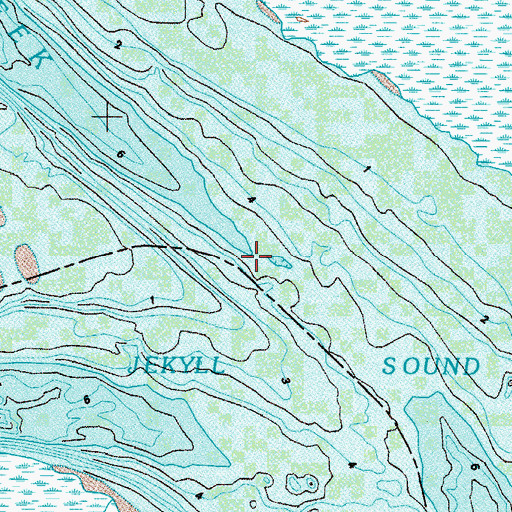 Topographic Map of Little Satilla River, GA