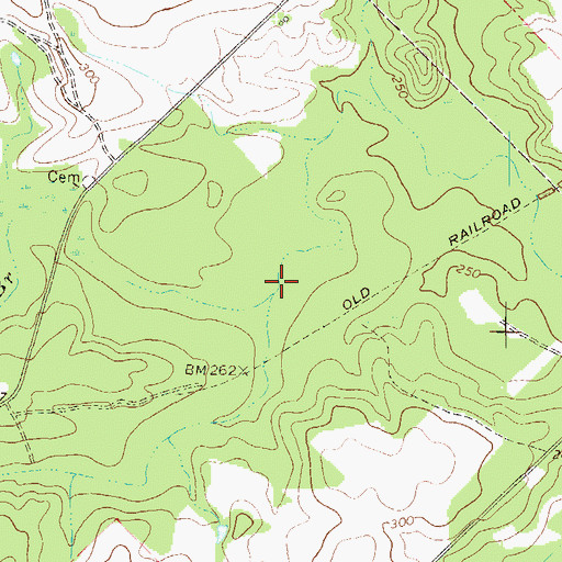 Topographic Map of Little Stitchihatchie Branch, GA