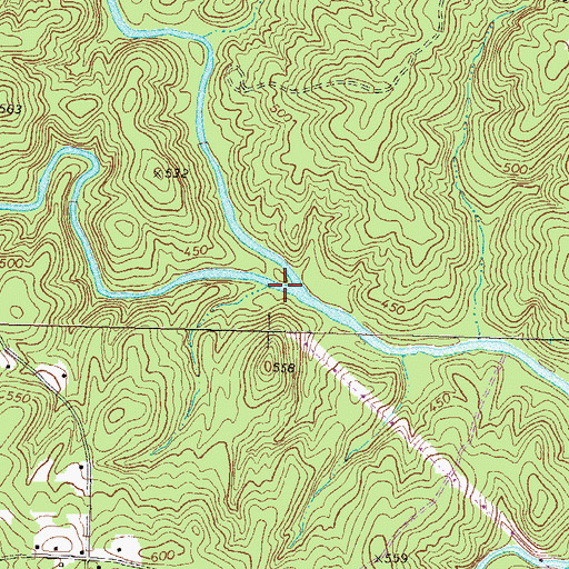 Topographic Map of Little Towaliga River, GA