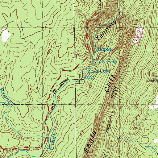 Topographic Map of Long Branch, GA