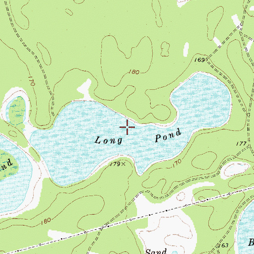 Topographic Map of Long Pond, GA