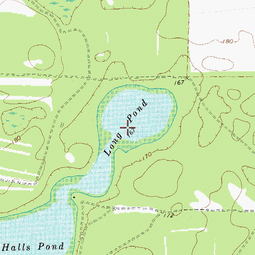Topographic Map of Long Pond, GA