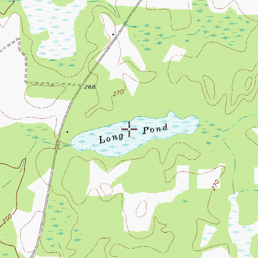 Topographic Map of Long Pond, GA