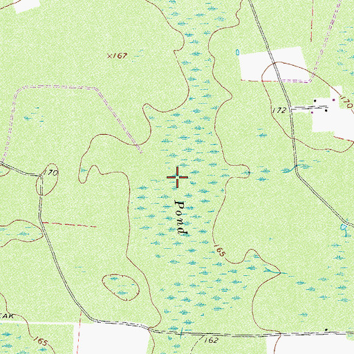 Topographic Map of Long Pond, GA