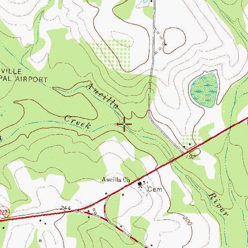 Topographic Map of Lost Creek, GA