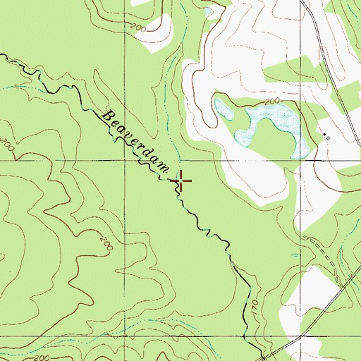 Topographic Map of Lovett Branch, GA