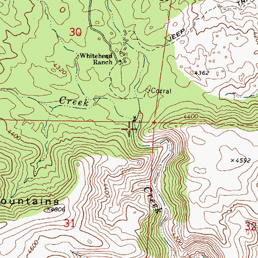 Topographic Map of Mescal Creek, AZ