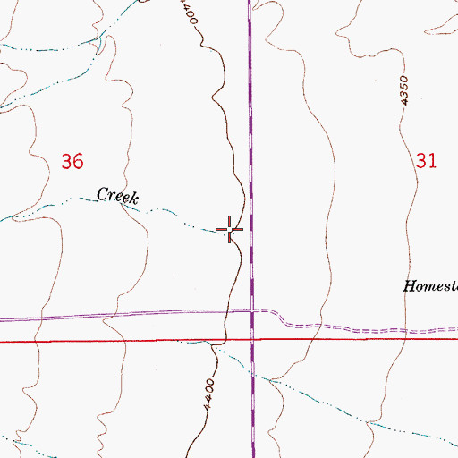 Topographic Map of Mescal Creek, AZ