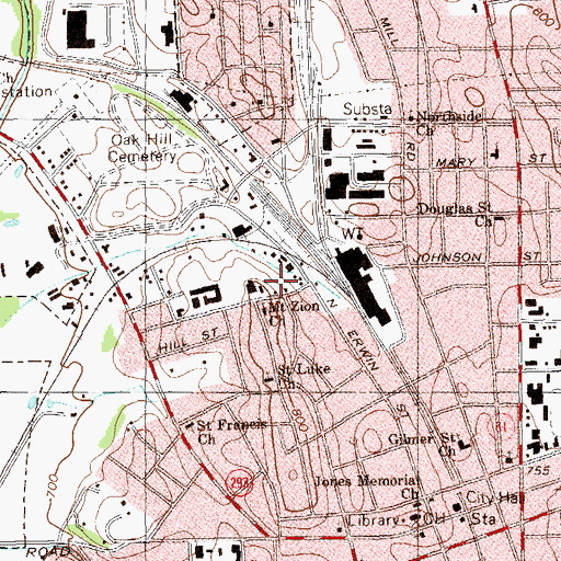 Topographic Map of Macedonia Church, GA