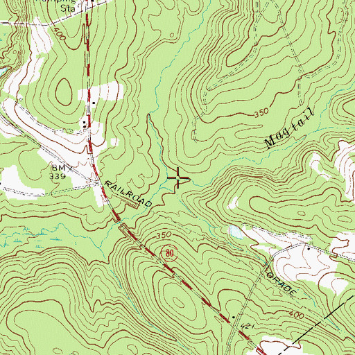 Topographic Map of Magtail Branch, GA