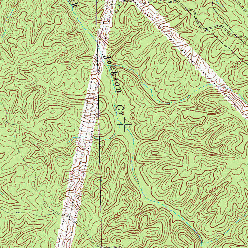Topographic Map of Marable Creek, GA