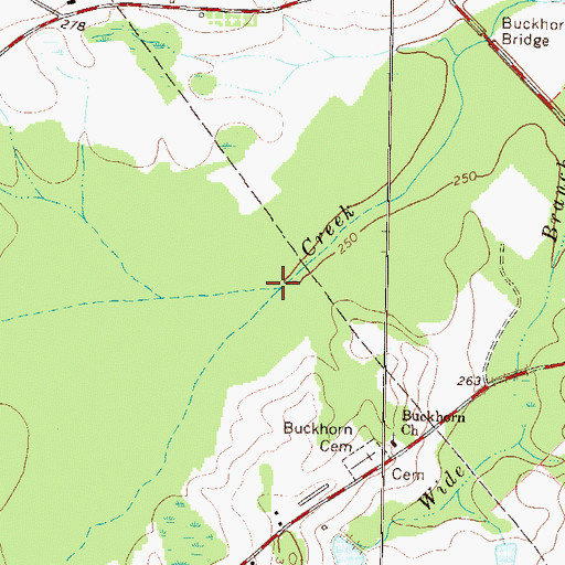 Topographic Map of Mare Branch, GA