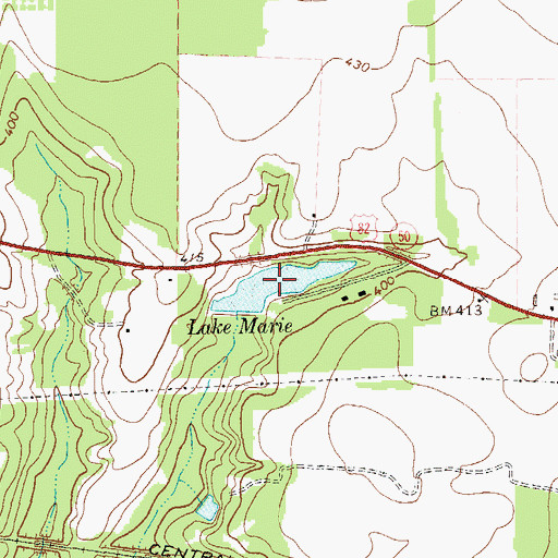 Topographic Map of Lake Marie, GA