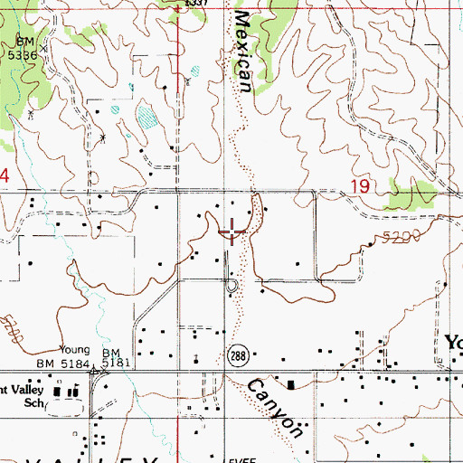 Topographic Map of Mexican Canyon, AZ