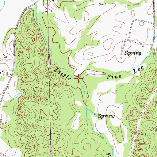 Topographic Map of Maxwell Branch, GA