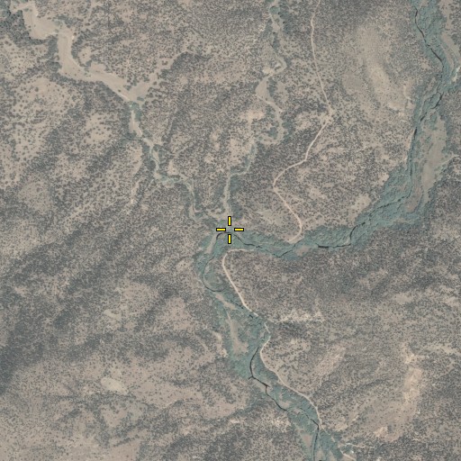 Aerial/Satellite Image of Middle Prong Creek, AZ