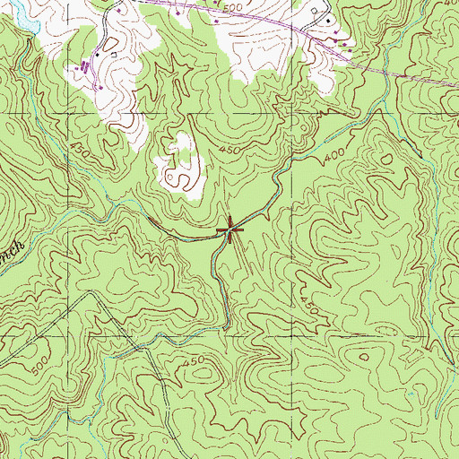 Topographic Map of Mine Branch, GA