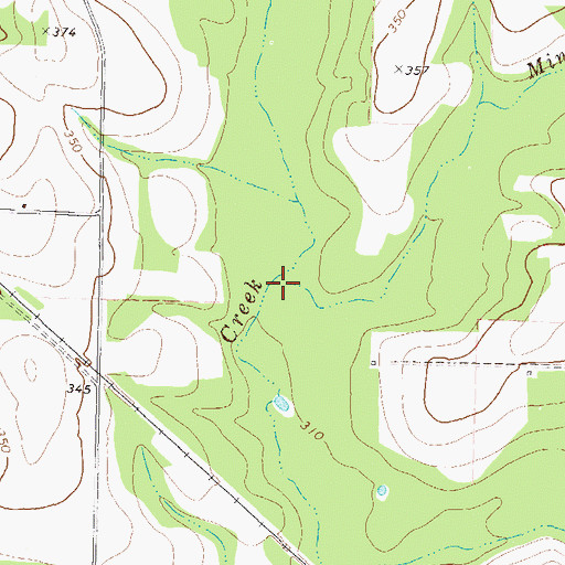 Topographic Map of Minschew Branch, GA