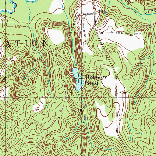 Topographic Map of Mobleys Pond, GA