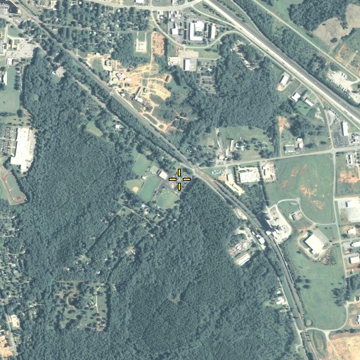 Aerial/Satellite Image of Monroe Academy Private School, GA