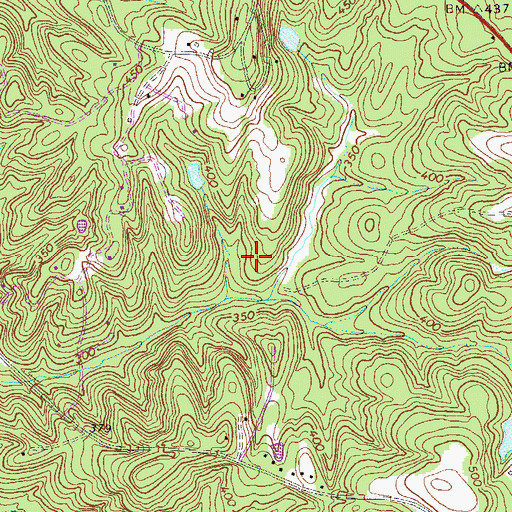 Topographic Map of Montpelier Church, GA