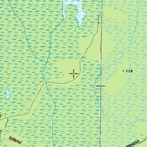 Topographic Map of Moonshine Ridge, GA