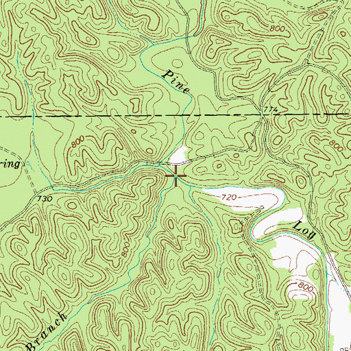 Topographic Map of Moore Branch, GA