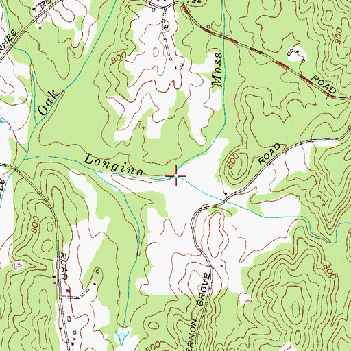 Topographic Map of Moss Creek, GA