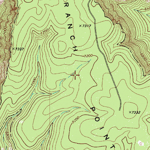 Topographic Map of Milk Ranch Point, AZ