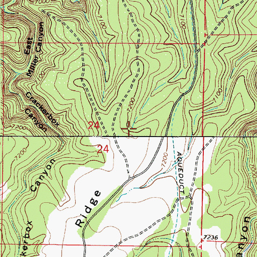 Topographic Map of Miller Canyon, AZ