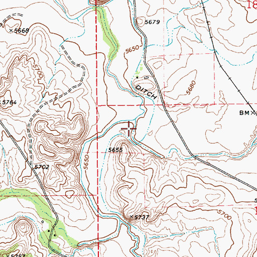 Topographic Map of Millet Swale, AZ