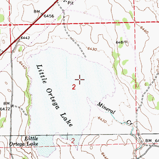 Topographic Map of Mineral Creek, AZ