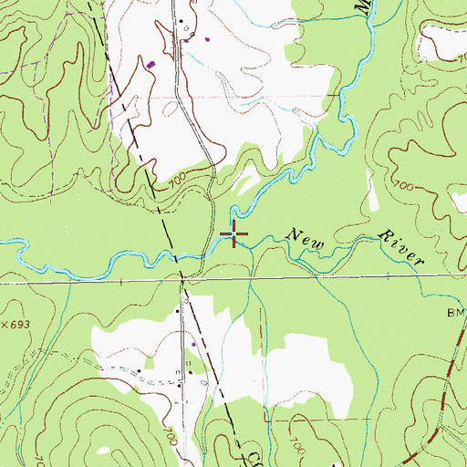 Topographic Map of Mountain Creek, GA