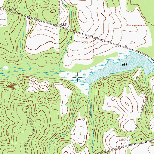 Topographic Map of Mud Creek, GA