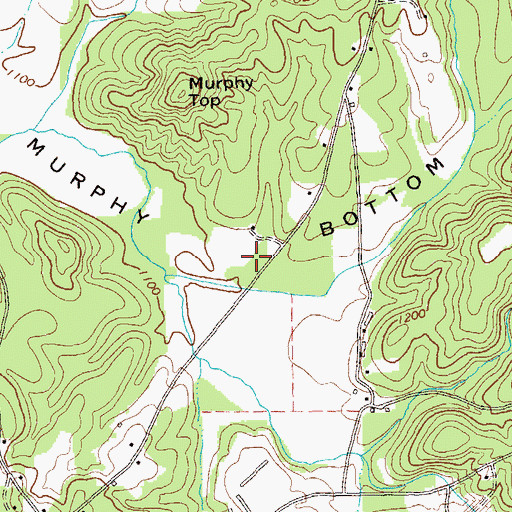 Topographic Map of Murphy Bottom, GA
