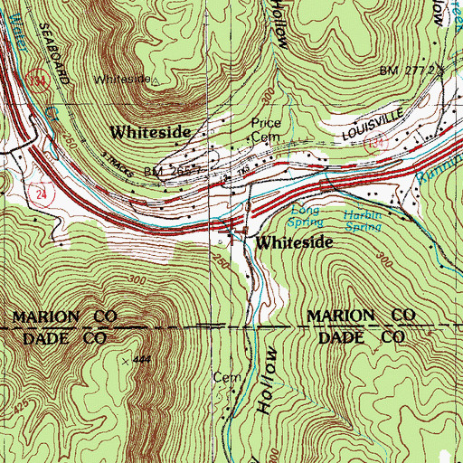 Topographic Map of Murphy Hollow, TN