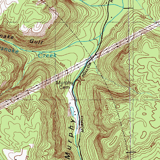 Topographic Map of Murphy Spring, GA