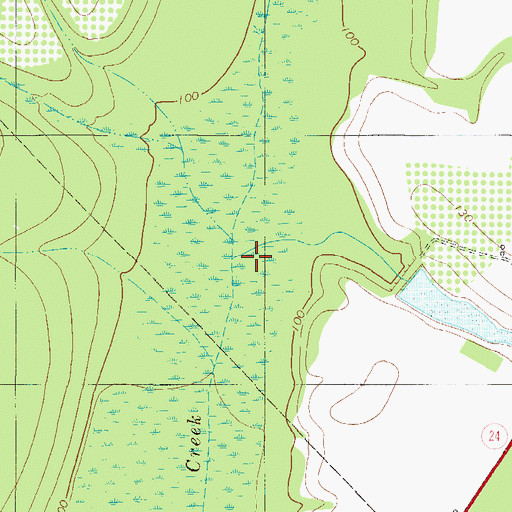 Topographic Map of Nancy Branch, GA