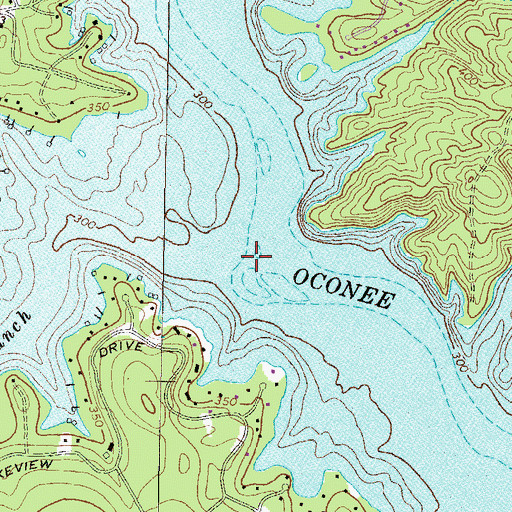 Topographic Map of Nancy Branch, GA