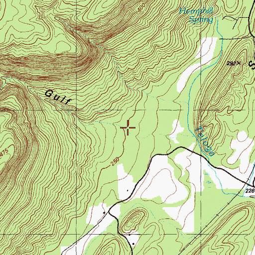 Topographic Map of Neal Gulf, GA