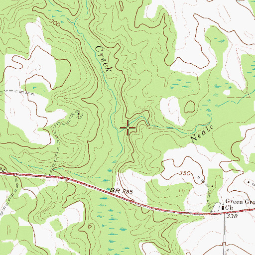 Topographic Map of Neale Branch, GA